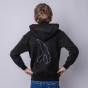 Basic - Hoodie Noir - Enfants