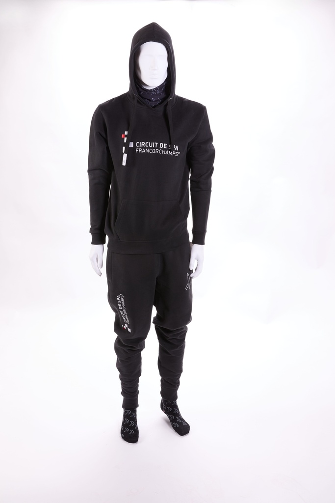 Sweat à Capuche Noir - Circuit de Spa-Francorchamps 2